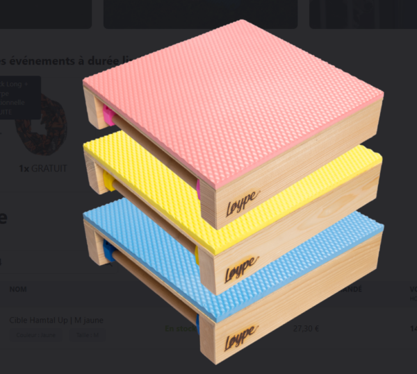 Cible Plateforme colorée