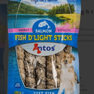 Bâtonnets de peau de saumon Antos  100 g