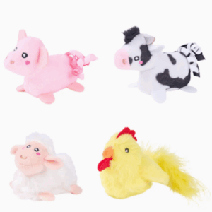 ZippyClaws - Lot de 4 - Amis de la ferme