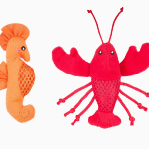 ZippyClaws - Lot de 2 - Hippocampe et homard