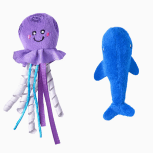 ZippyClaws - Lot de 2 - Méduse et Baleine