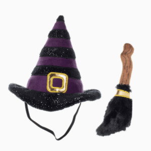 Halloween balai et chapeau - Fringe