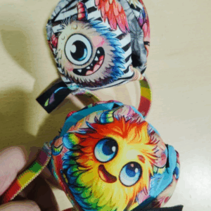 Lotus tissu motif monstre- Flexipets