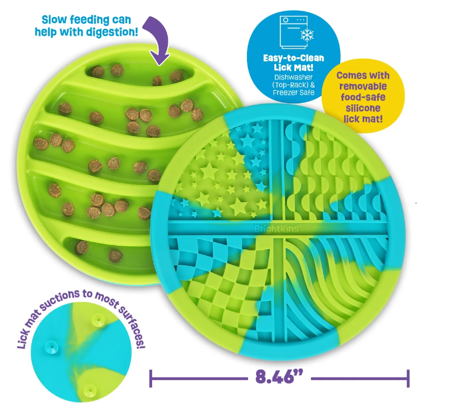 Gamelle et tapis à lécher rond 2 en 1 – Image 2