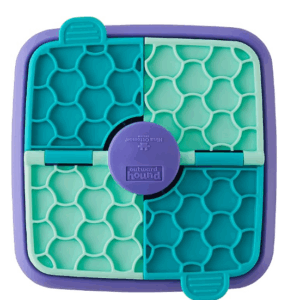 Jouet distributeur de croquettes interactif 3 en 1 - Lick N Flip - Niveau 1